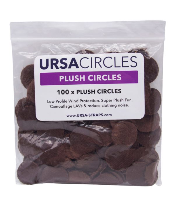 Ursa Plush Circles PACK 30 Stickies - Brown