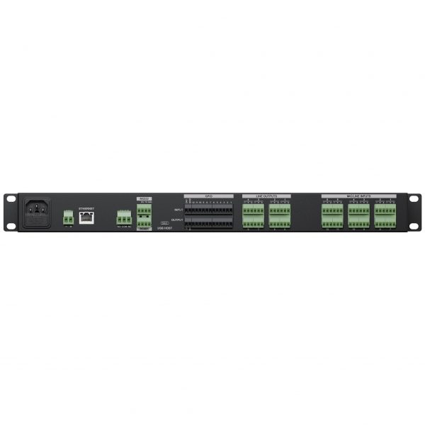 Audac LUNA-U - Obsahuje 12 analógových audio vstupov a 8 analógových audio linkových výstupov.