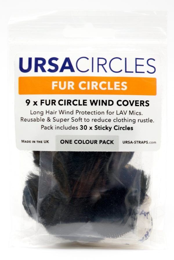 Ursa Fur Circles PACK 30 Stickies - Black