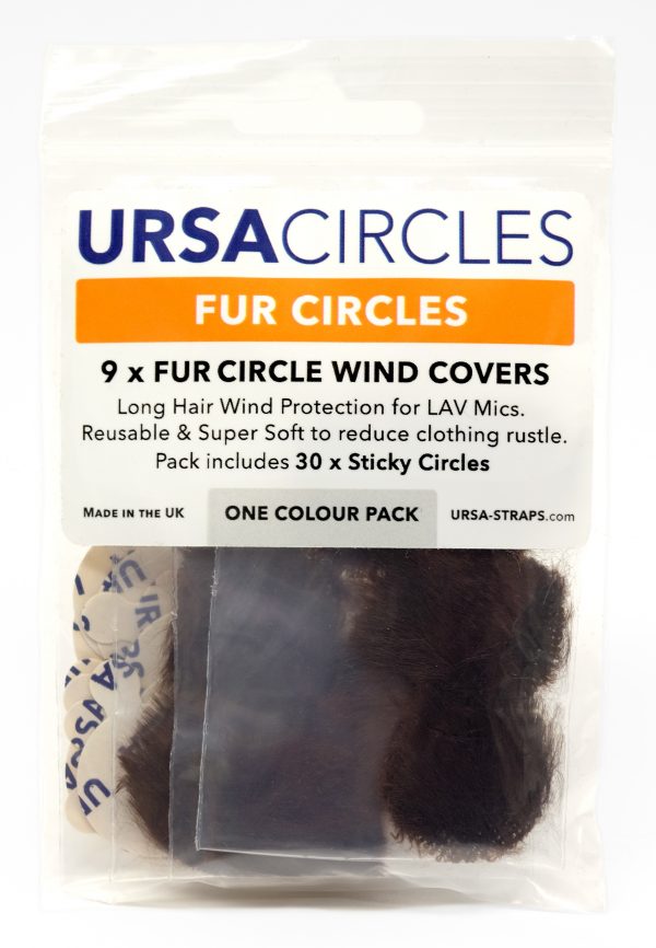 Ursa Fur Circles PACK 30 Stickies - Brown