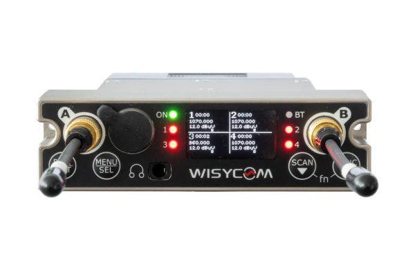 4-kanálový prijímač na kameru Wisycom MCR54