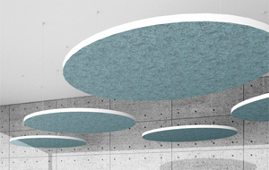Závesné akustické panley na strop